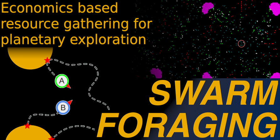 Swarm foraging - economics based resoruce gathering for planetary exploration