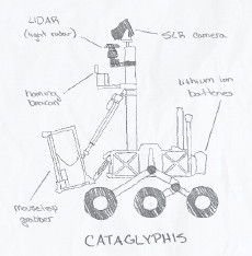 Sketch of Cataglyphis robot.