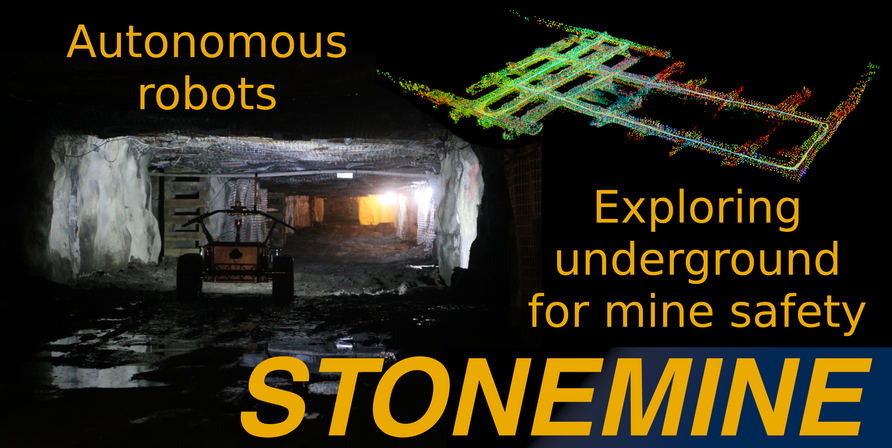 Stonemine - Autonomous robots exploring underground for mine safety.